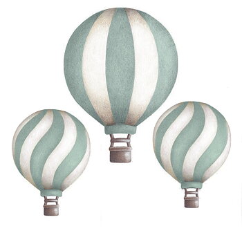 Dark mint Vintage Balloon set
