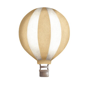 Dusty gold Striped Vintage Balloon