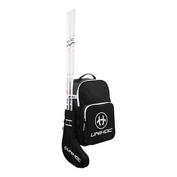 Unihoc Stick Backpack Tactic black / white 