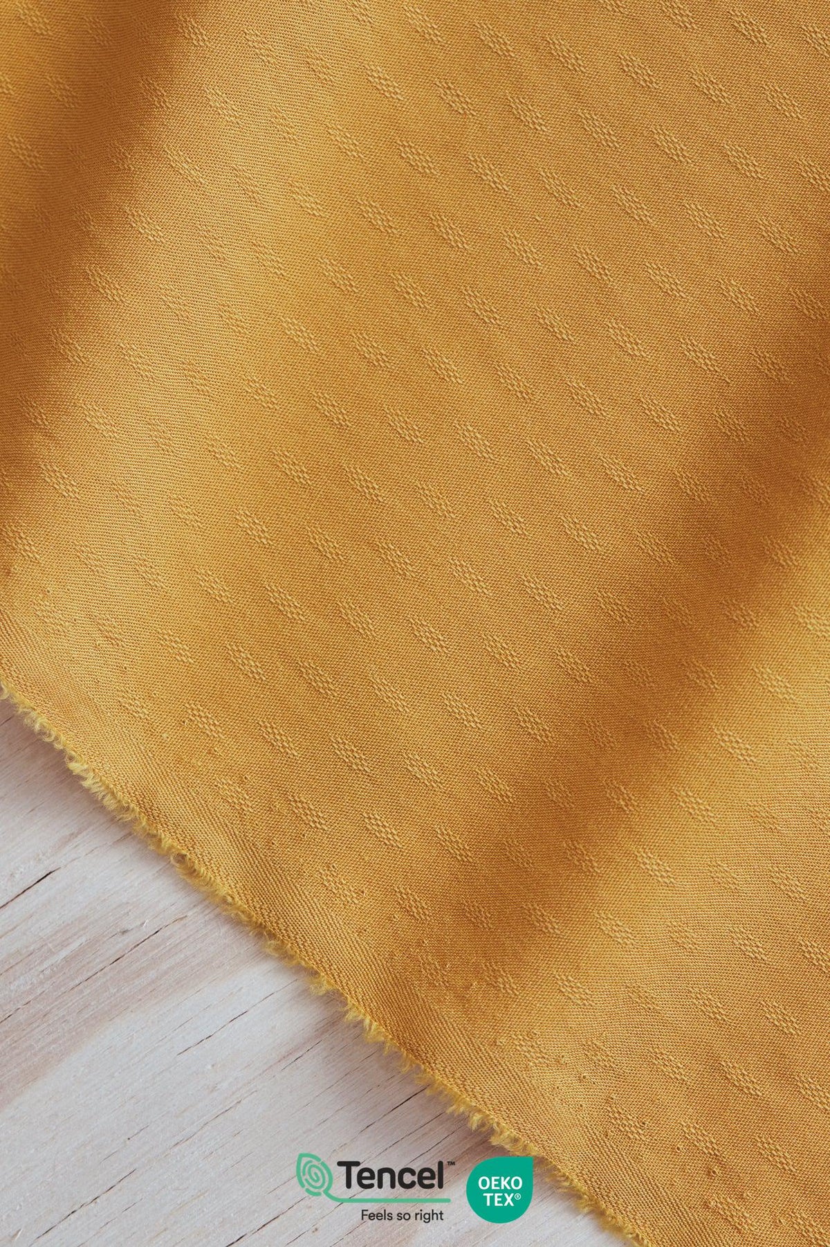 DIAMOND JACQUARD TENCEL ™ - MUSTARD