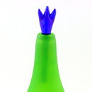 Gunnel Sahlin (Naturalis 1992) Green Bottle with Organic Form 25 cm