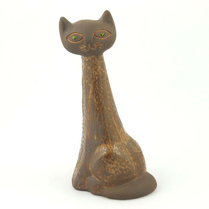 カール・エリック・アイバー   ネコの置物 オブジェ 21cm 1960年代
