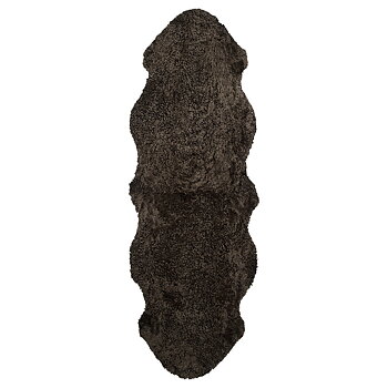 Curly Lockigt Fårskinn Brun 180 cm