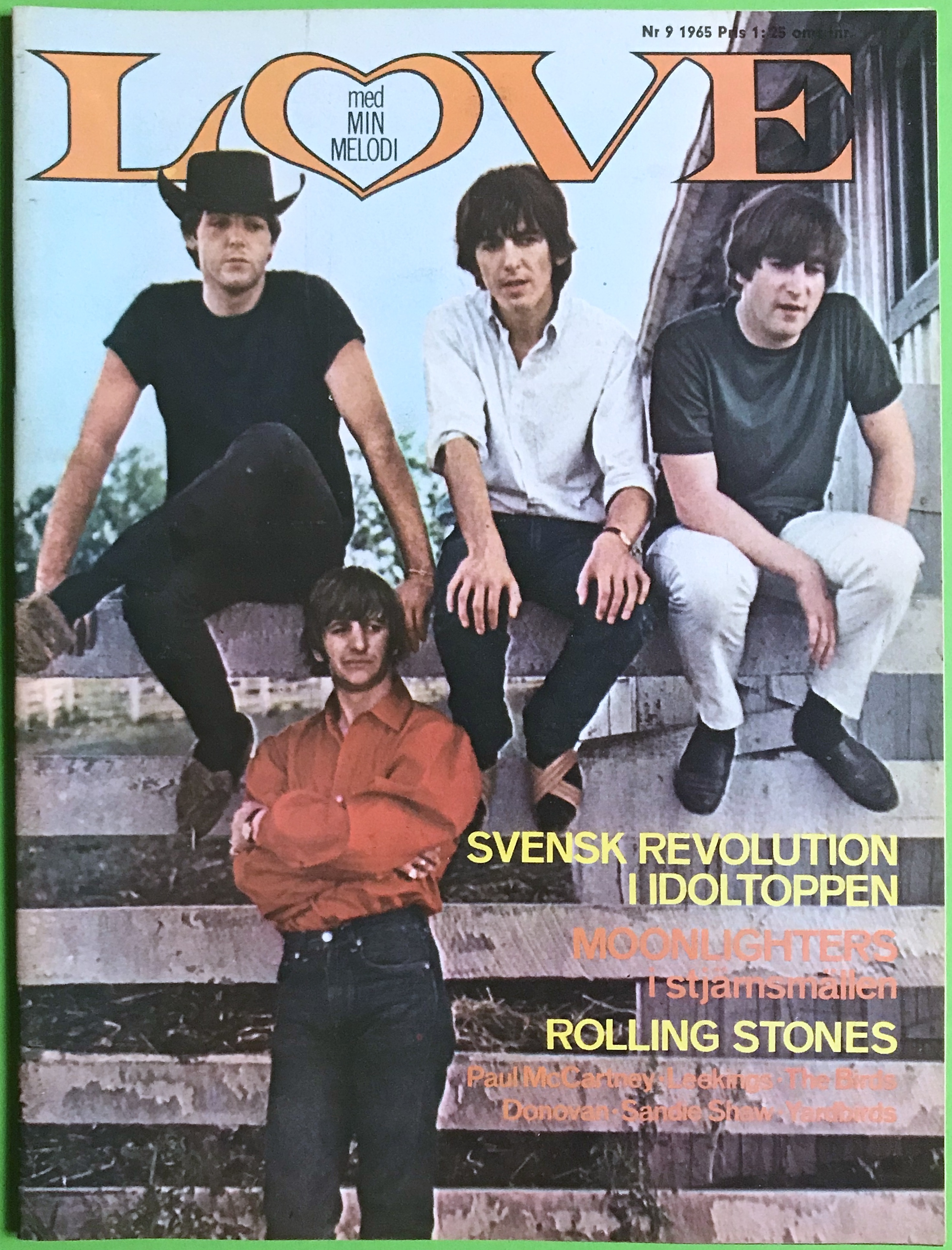 LOVE med Min Melodi - Nr 9 1965 BEATLES omslag