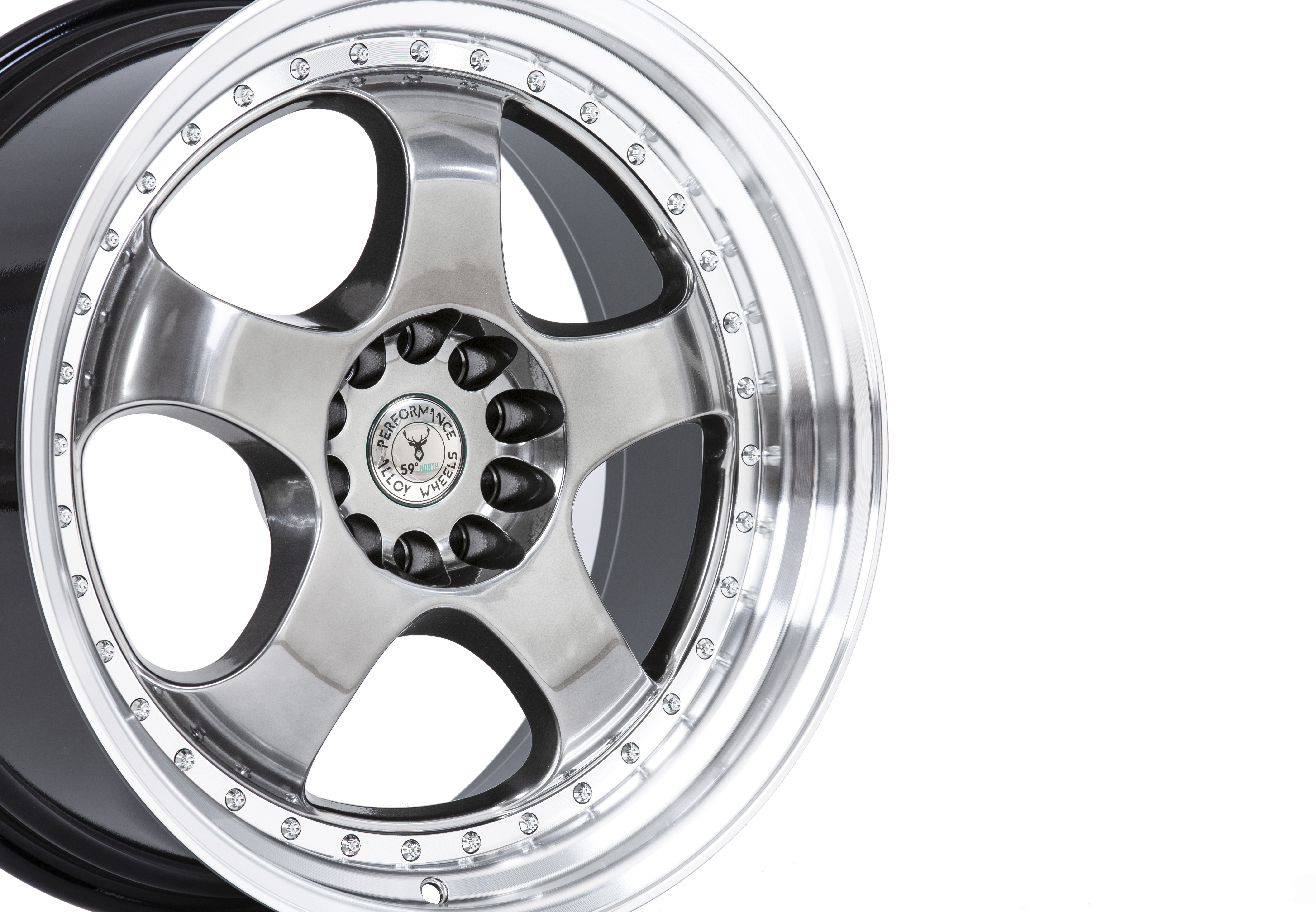 59°North Wheels D-002 9,5x18" ET20 5x114/5x120 Hyperblack/polished - 2