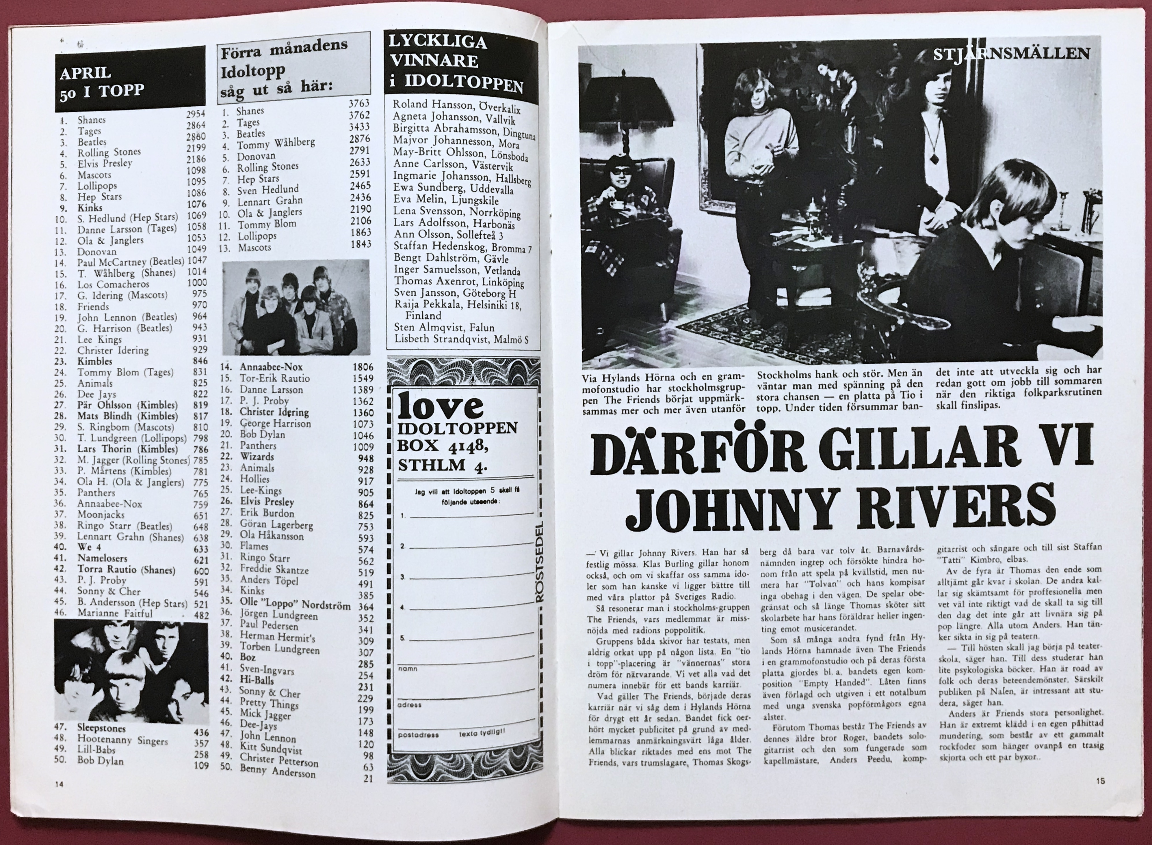 LOVE med Min Melodi - Nr 4 1966 LEE KINGS / Lasse omslag - 4