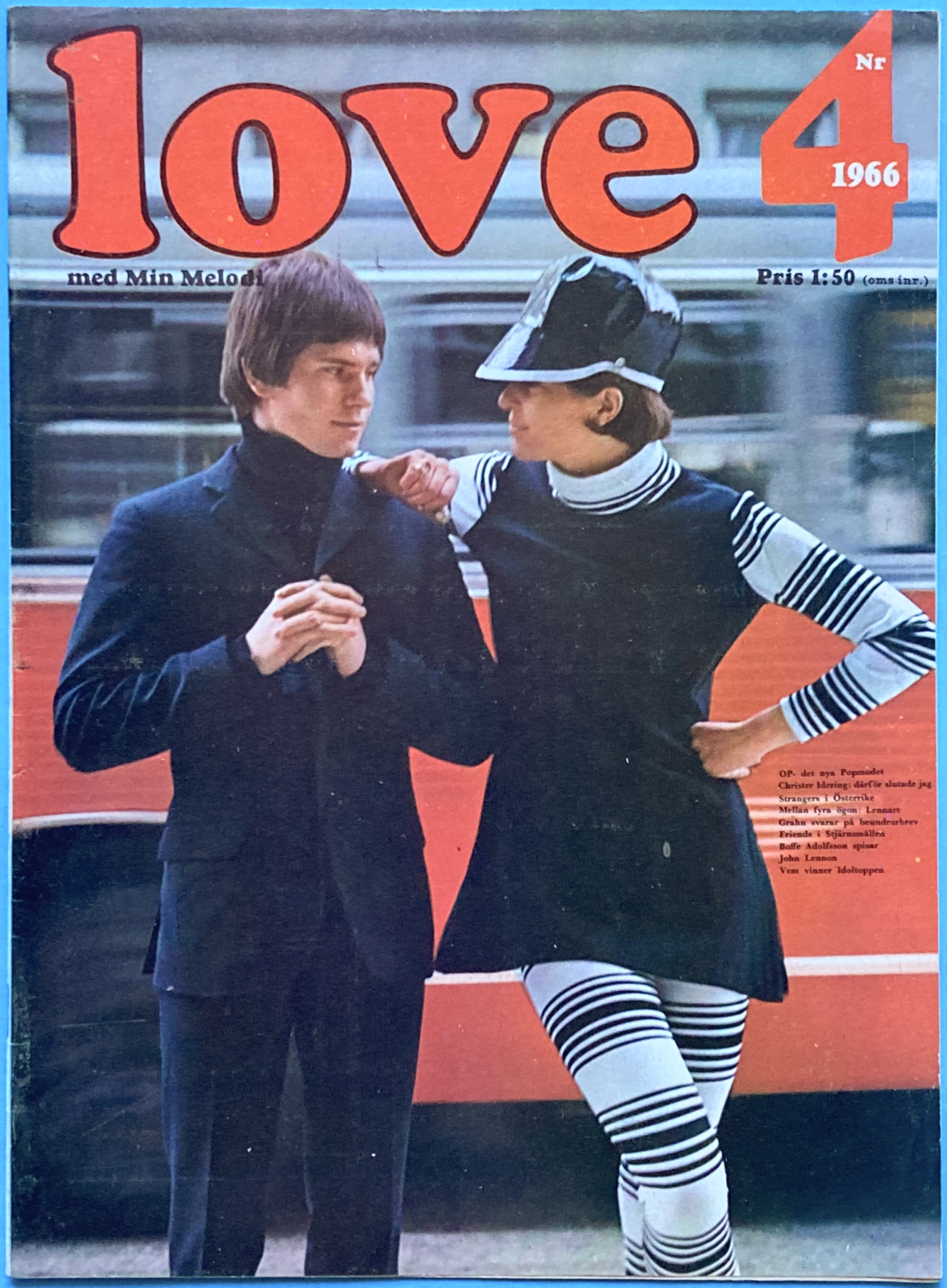 LOVE med Min Melodi - Nr 4 1966 LEE KINGS / Lasse omslag