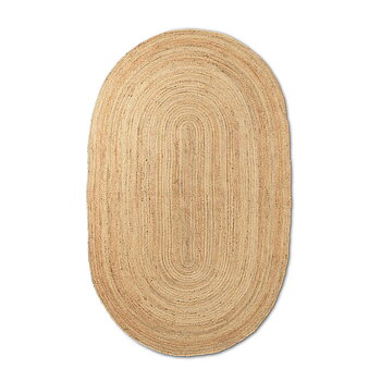 Eternal Oval Jute Rug Large Natural Ferm Living