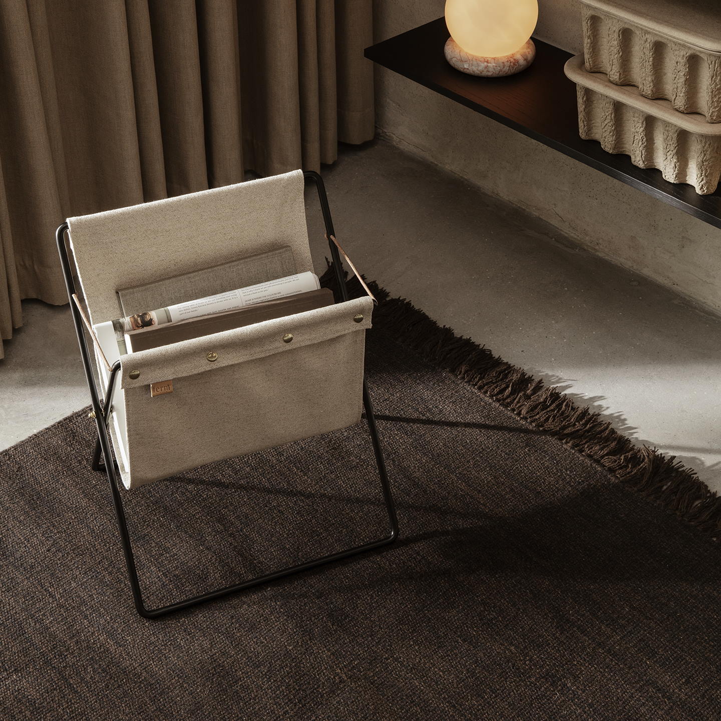 Kelim Rug X Large Dark Melange Ferm Living - 2