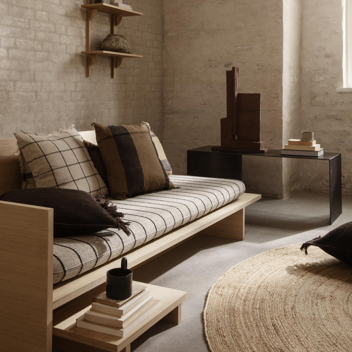 Kona Mattress Pasadena Sand/Black Ferm Living - 2