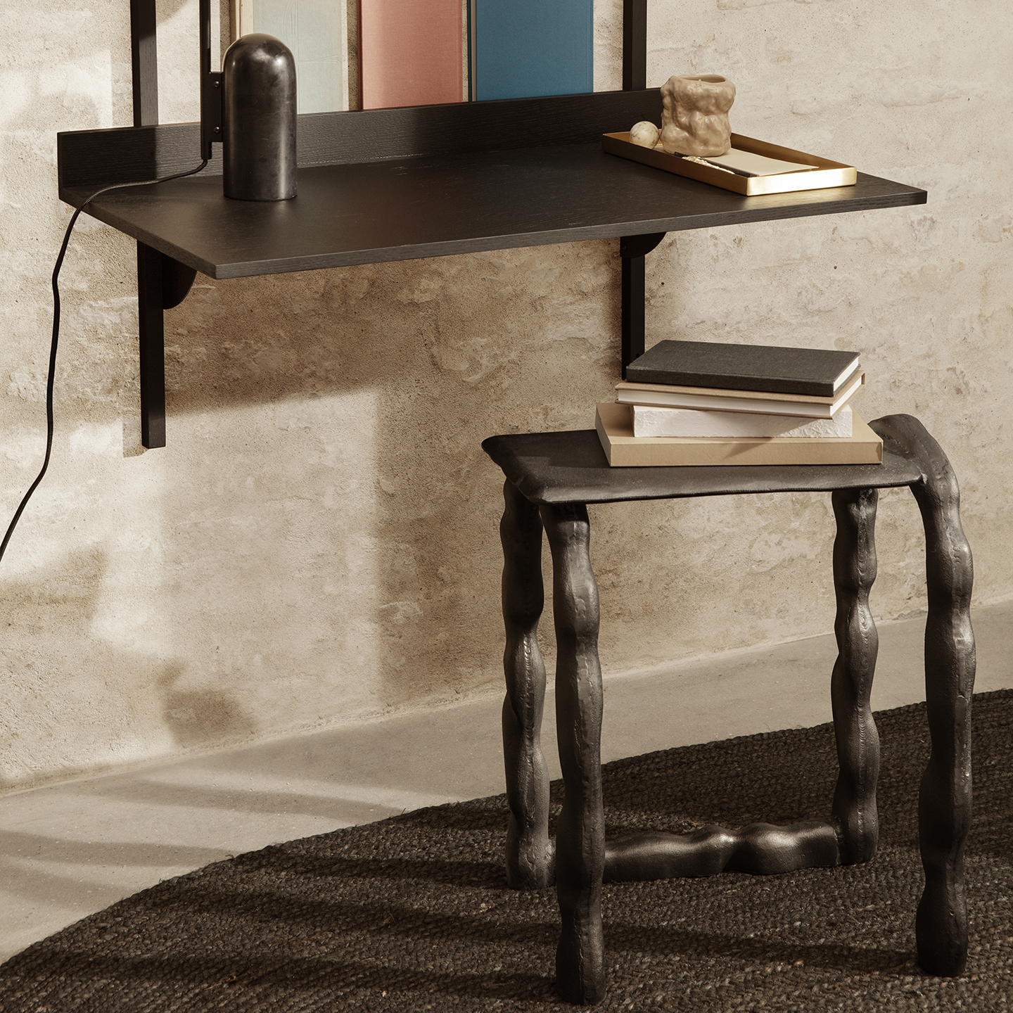 Rotben Sculptural piece Black Ferm Living - 3