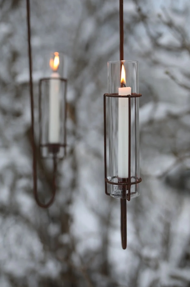 Hanging candlestick - Fire guard - 80 cm - Eldgarden - 2