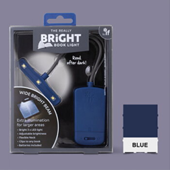 The Really Bright Book Light :  Lyxig läslampa med extra bra och reglerbart ljus - Blå