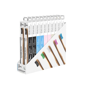 Tandborste bambu mjuk blandad x20
