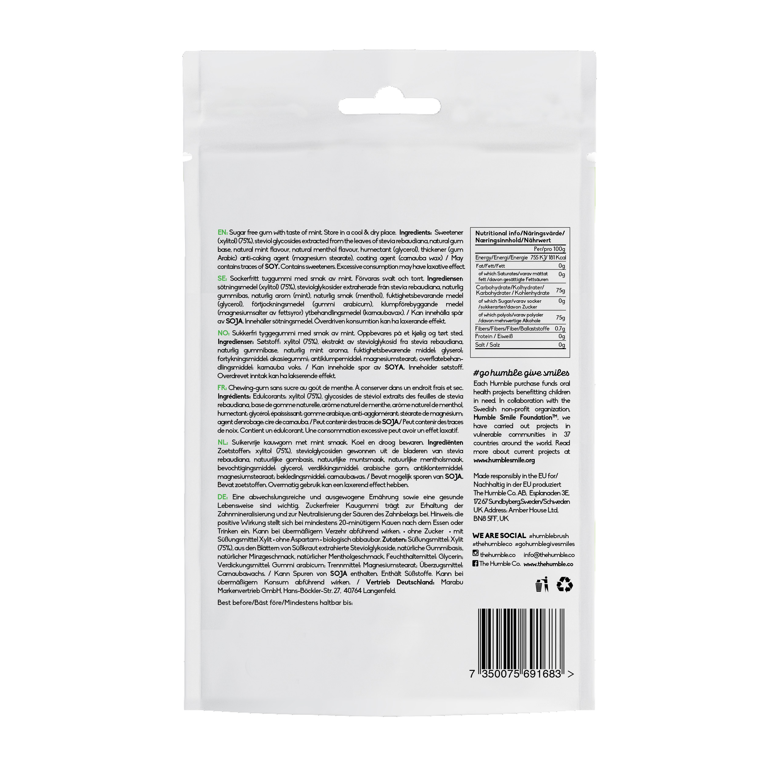 Tuggummi Fresh Mint 19g x30 - 2