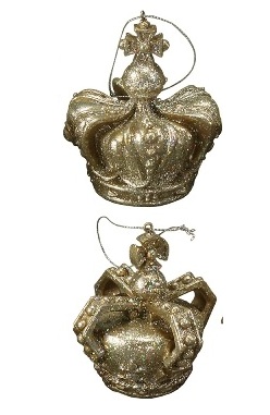 Julgransdekoration - Julgranskulor - Krona - 2-pack