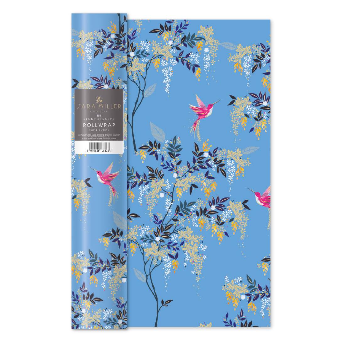 Blue Hummingbird Roll Wrap, Sara Miller