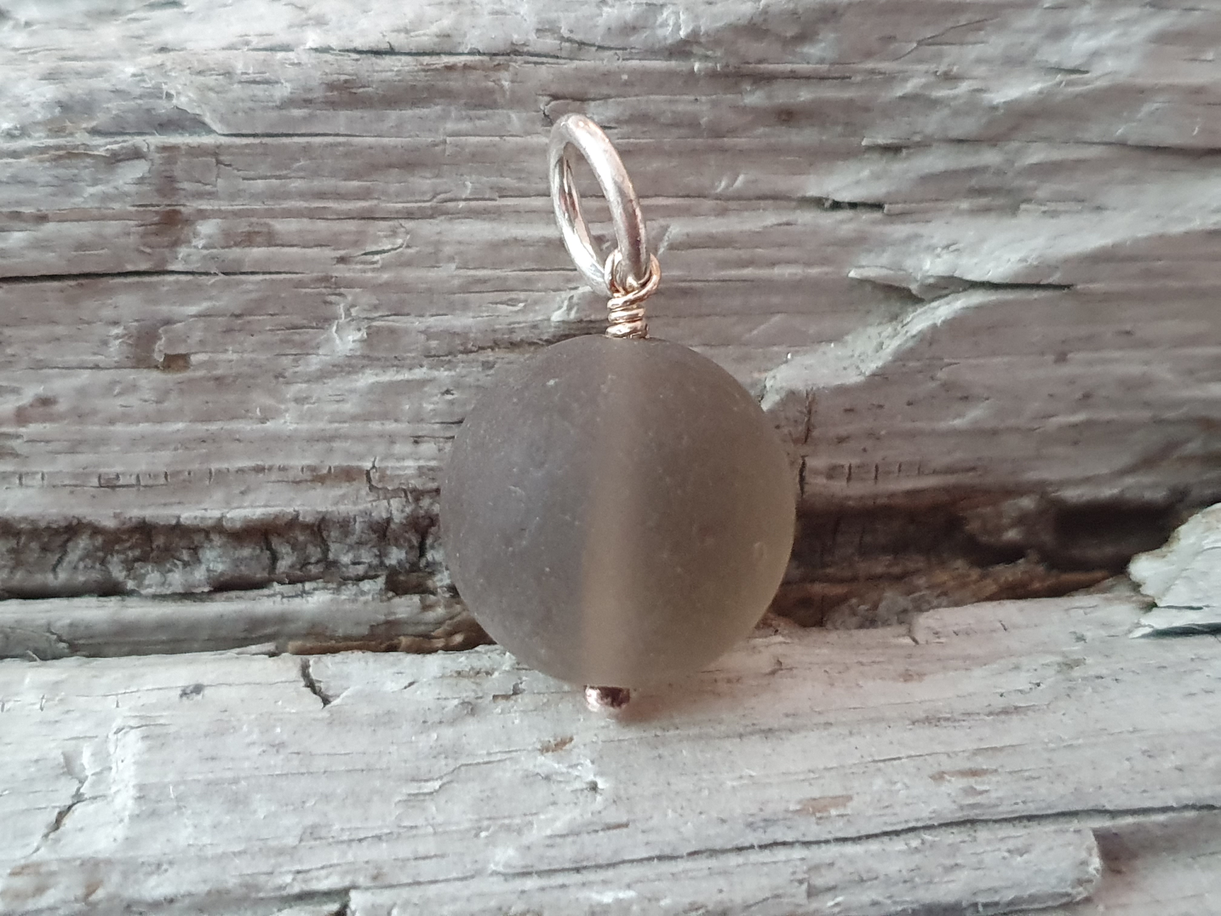 JOD Bubbles: Matt rökkvarts 14,1cm silver-925