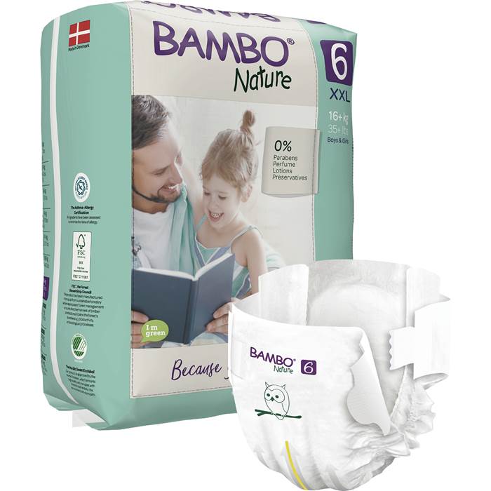 Blöjor Bambo Nature, 16+ kg, 2 - 3