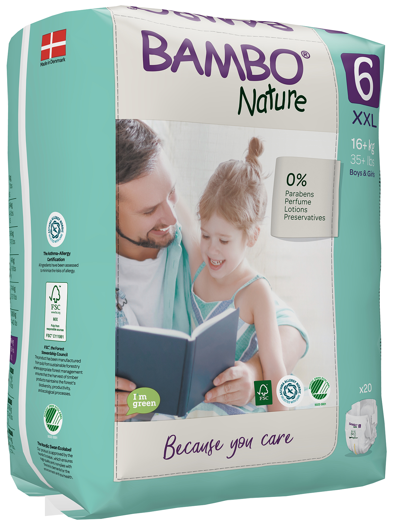 Blöjor Bambo Nature, 16+ kg, 2