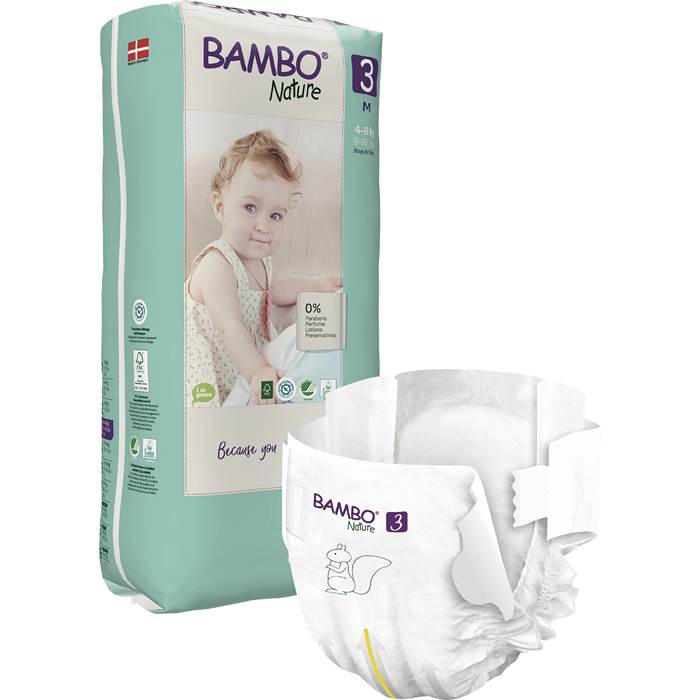 Blöjor Bambo Nature, 4-8 kg,ta - 3