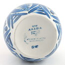 Vase with Hand-Painted Blue Plant Decor 24 cm (Arabia 1960s)