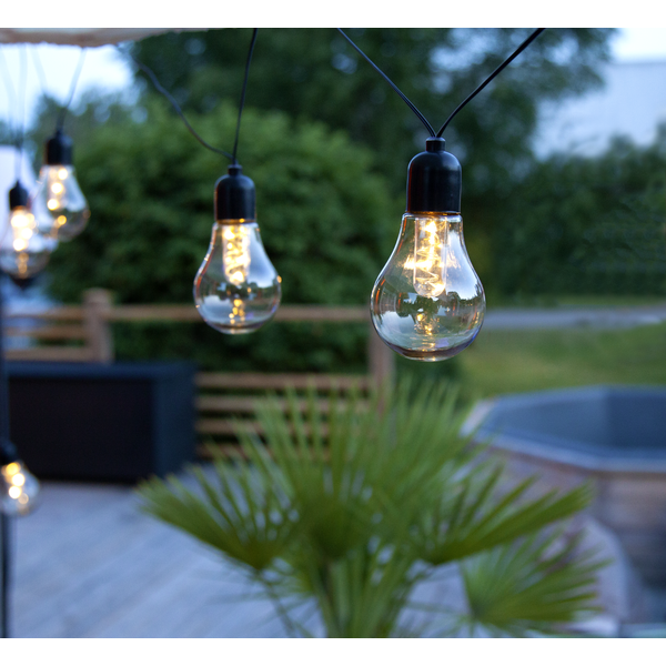 String lights with bulbs - Outdoor lighting - 10 lights - 405 cm - 3