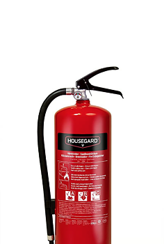 Brandsläckare Housegard Pulver 55a Röd 6kg