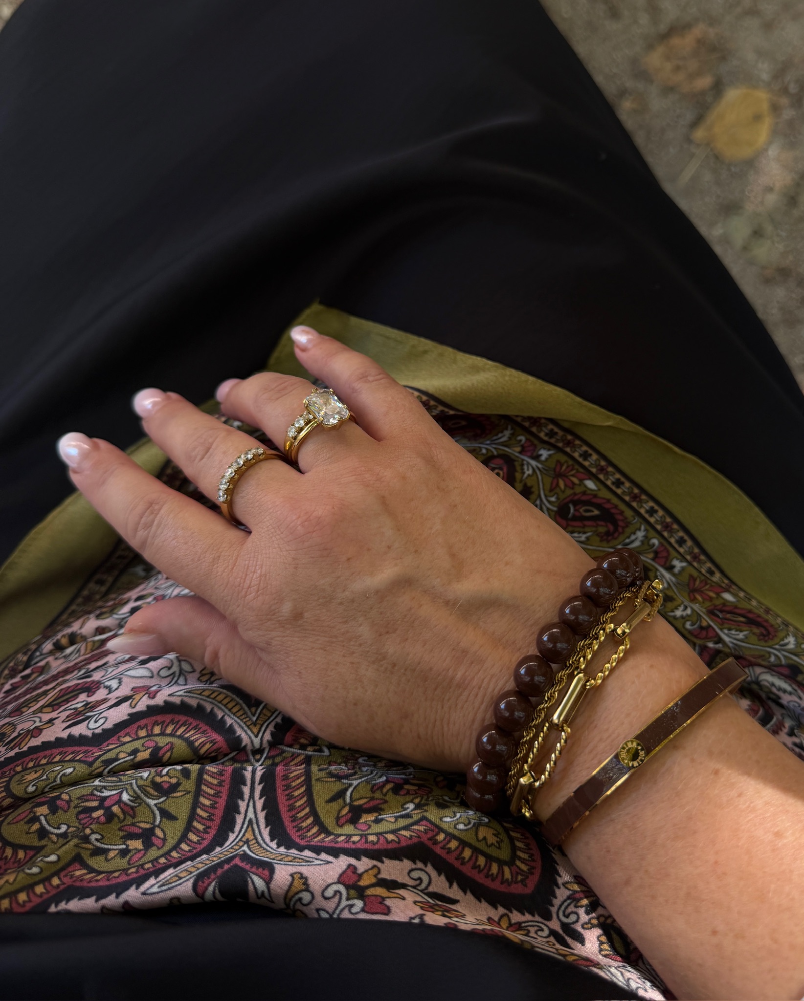 Palermo bangle brown gold - 4