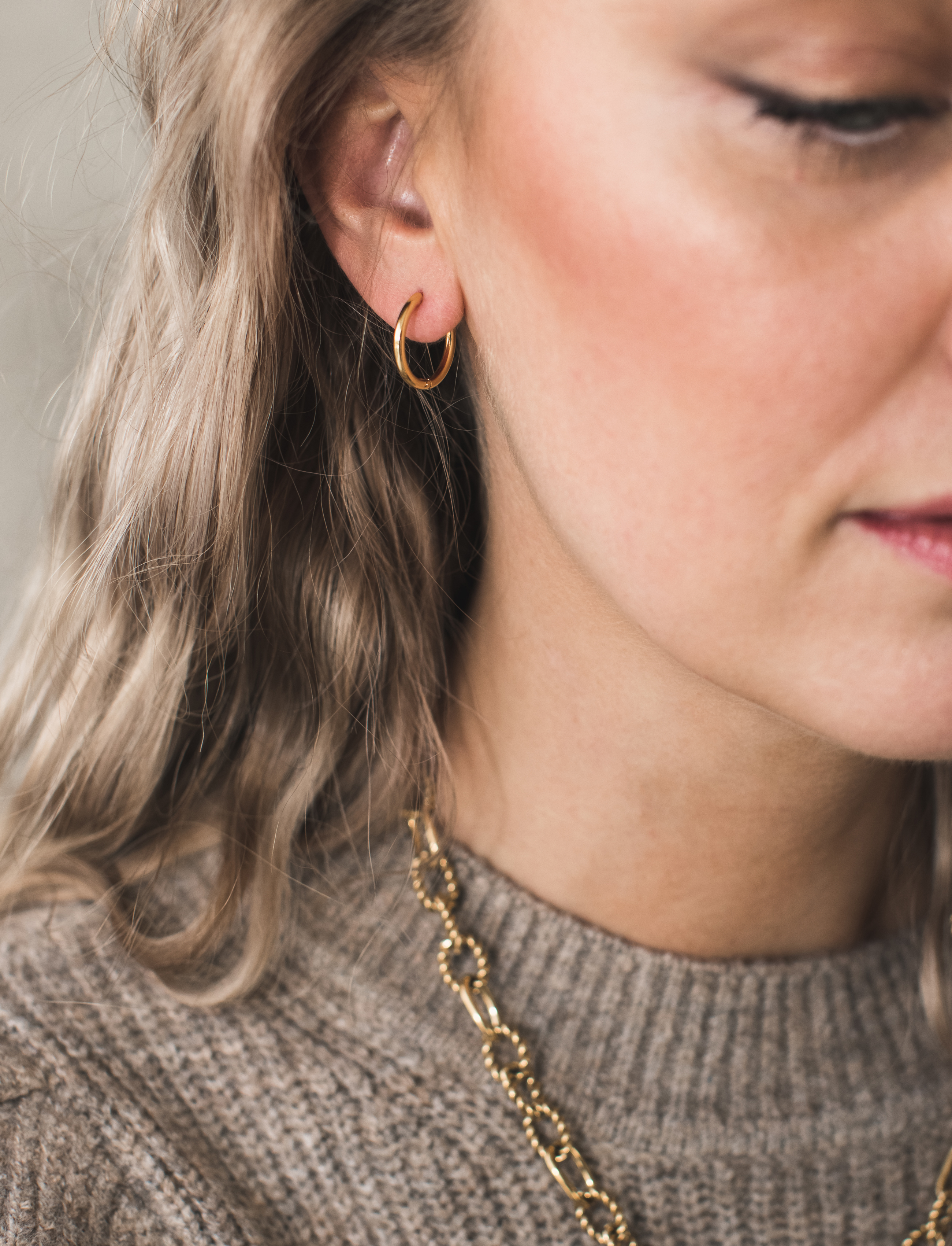 Sienna plain 12 mm , gold - 3