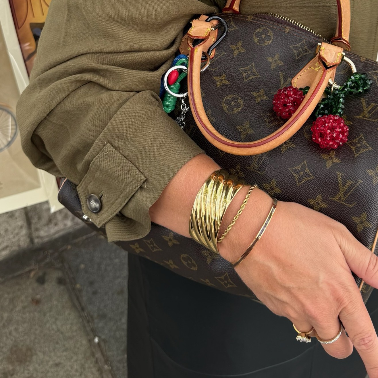 Poppy mini bracelet, brown - 2