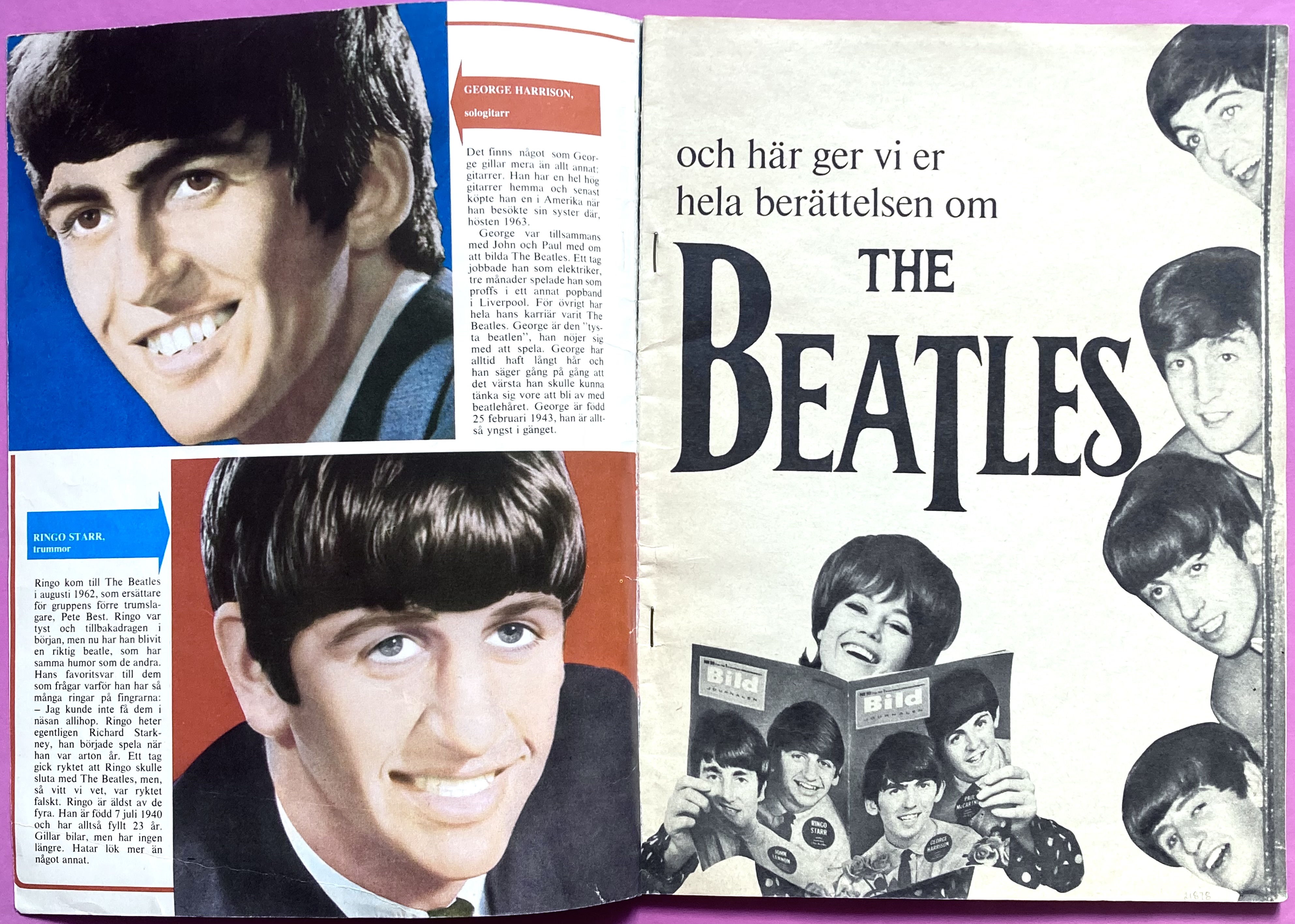 BEATLES - Så blev vi Beatles 1964 pop album - 3