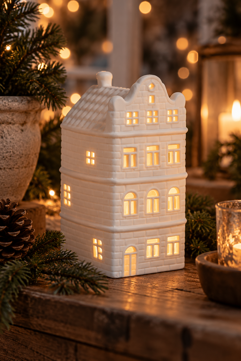 House lantern - Lantern house - White