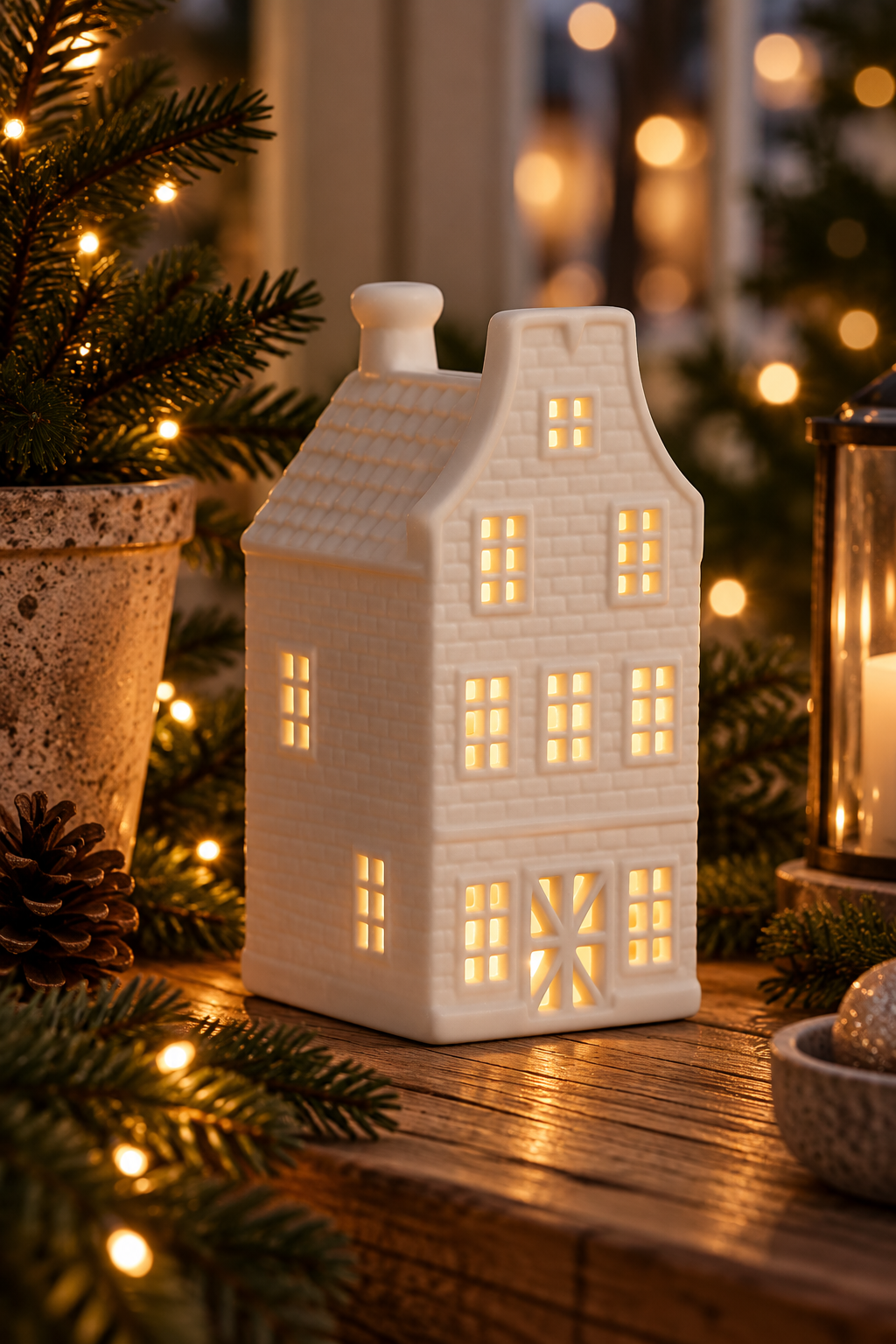 House lantern - Lantern house - White