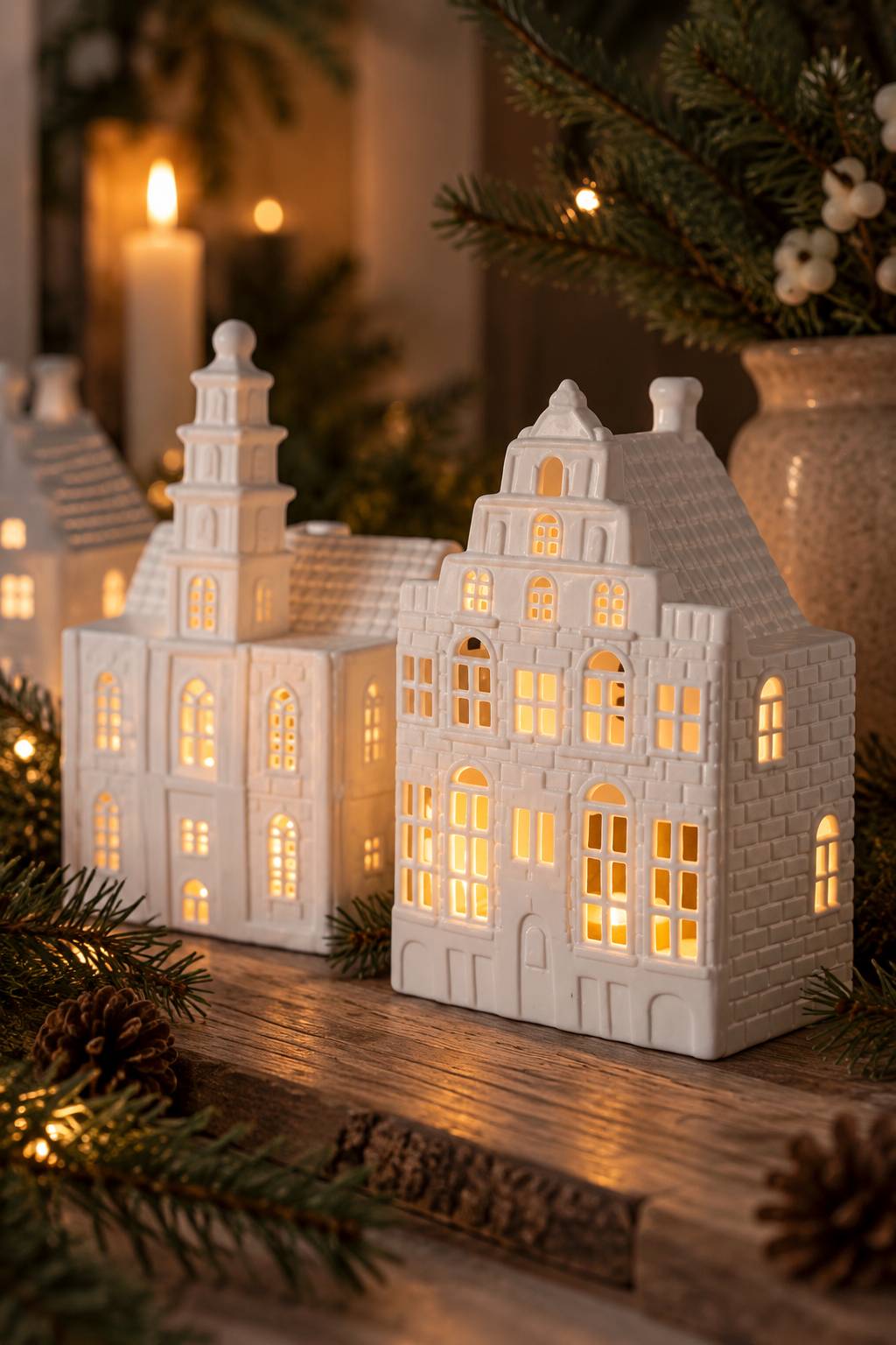 House lantern - Lantern house - White - Large - 2