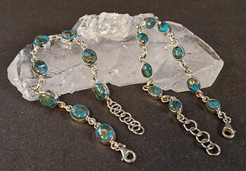 Silverarmband med Koppar Turkos