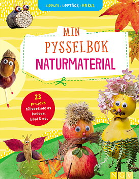 Pysselbok för barn med naturmaterial