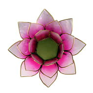Lotus Atmospheric Light Pink Gold Trim -- 13.5 Cm