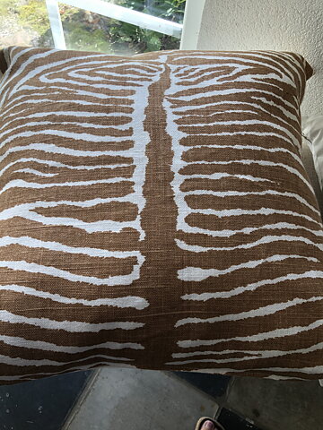 Kudde med zebratyg Brunschwig & Fils