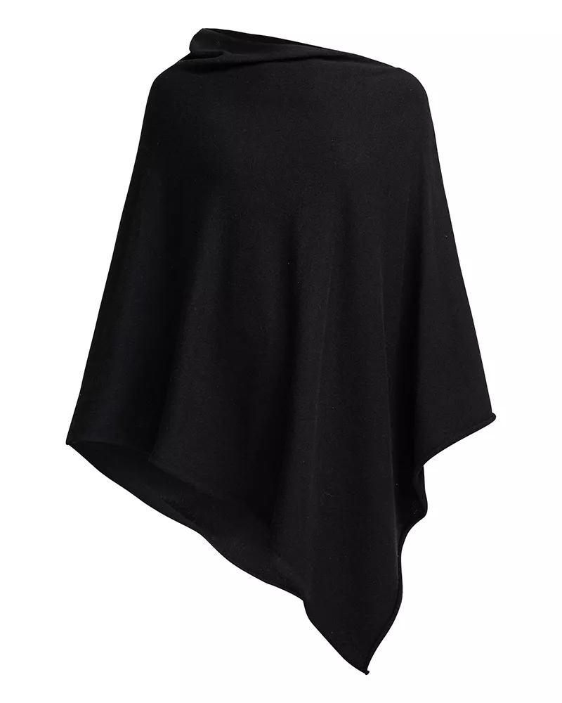 Sofie Poncho - Black - Holebrook
