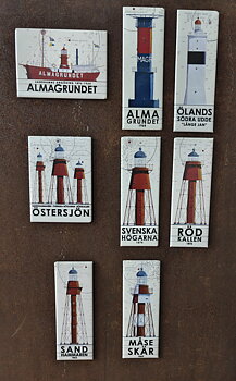 Kylskåpsmagneter Svenska Fyrar