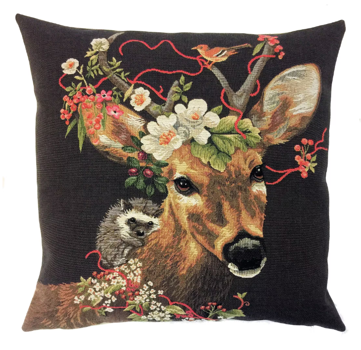Fox Flower with Friends brun 3 olika motiv   - 3