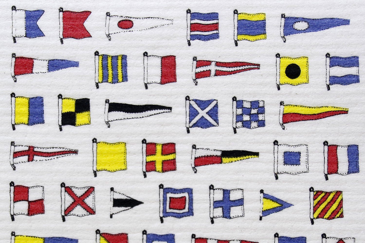 Code Flags Dishcloth 20x17 cm - 2