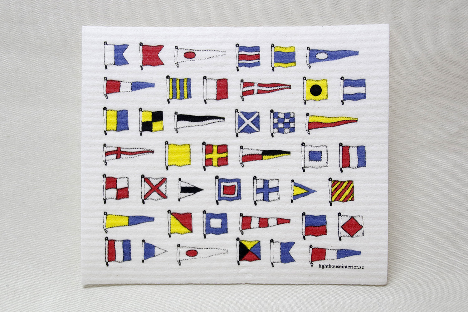 Code Flags Dishcloth 20x17 cm