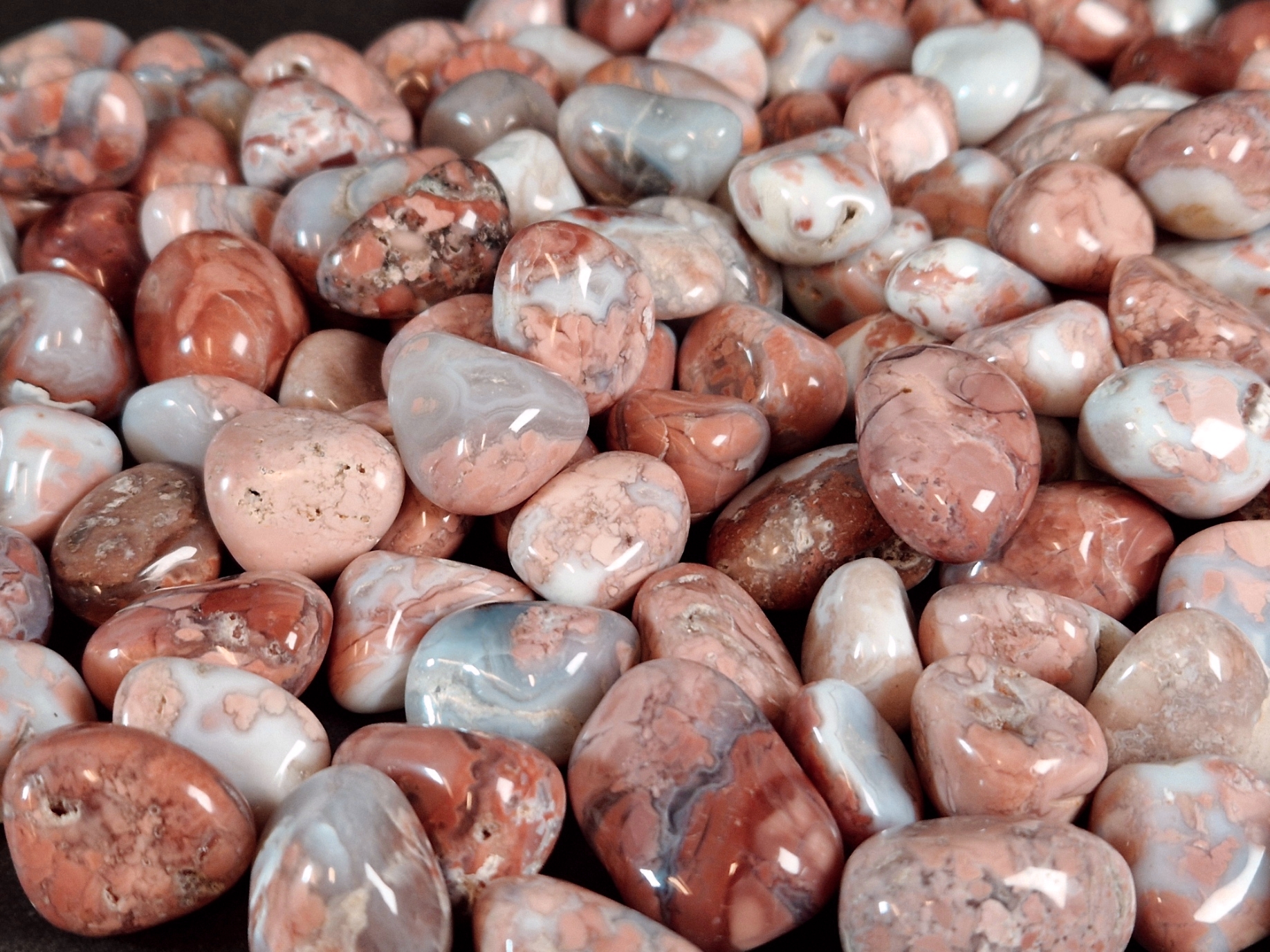 Rosa Druzy Agat, Trumlad