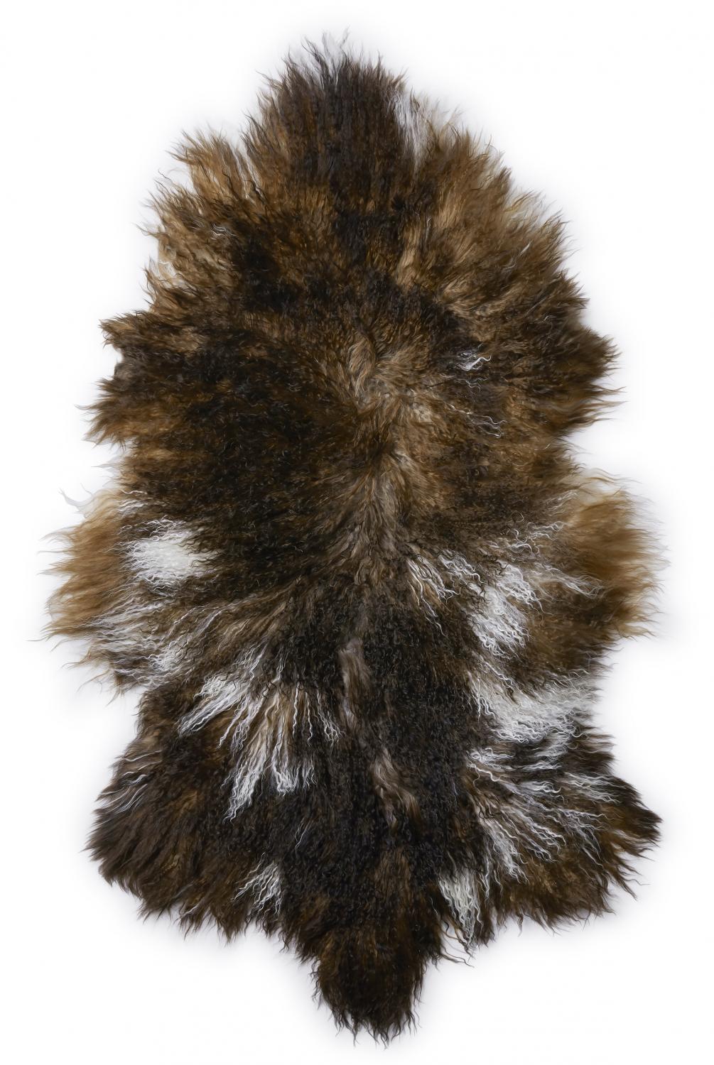 Tibetanskt långhårigt Fårskinn  - Melerad