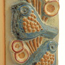 Marianne Starck (1960s) Joyous Birds Wall Plaque 34 cm