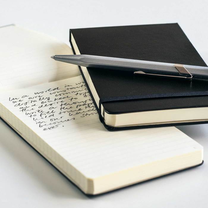 Reporter notepad A6 linj svart - 5