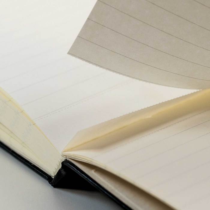 Reporter notepad A6 linj svart - 4