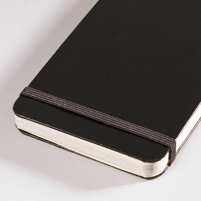 Reporter notepad A6 linj svart - 2
